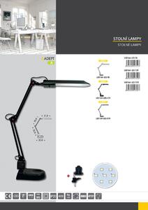 Ecolite LED stolní lampa 8W,630lm,4000K,stříbrná L50164-LED/STR