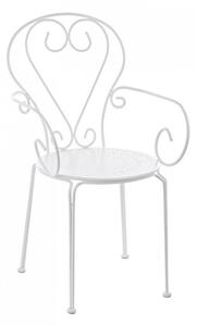 BIZZOTTO Zahradní kovová židle ETIENNE bílá 0802378