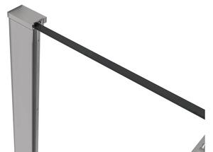 Profil pro sprchové zástěny Walk-in Onyx - 8 mm - chrom - 15 mm