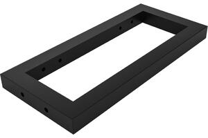 Podpěrná konzole pod desku - nerez - černá matná - 3x18,5x39,5 cm