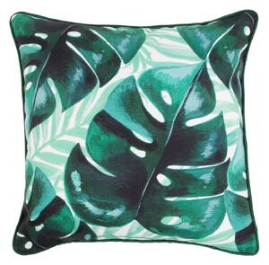 Sass & Belle Dekorativní zelený polštář s botanickým motivem 40x40