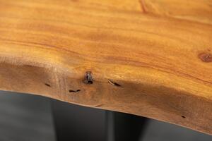 Přírodní dřevěný konferenční stolek Mammut 110 cm