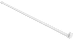 Sprchová vzpěra Onyx - hranatá - vodorovná - bílá matná - 150 cm