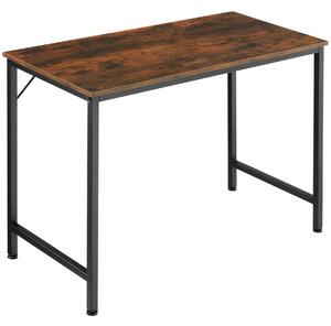 Tectake 404459 psací stůl jenkins - industriální dřevo tmavé, rustikální,100 cm
