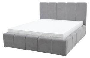 Šedá čalouněná postel ASTORIA 160x200 cm