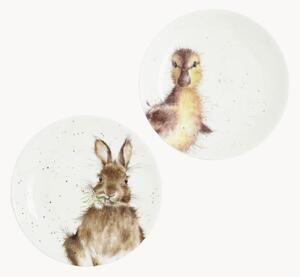 Sada dortových talířů Bunny & Duck, 2 díly