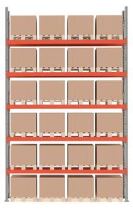 AJ Produkty Paletový regál ULTIMATE, 24 palet, 500 kg/paleta, výška 6000 mm