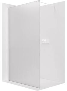 Sprchová zástěna Walk-in Onyx Cube L/P - 8 mm - hranatá vzpěra - bílá matná, mléčné sklo - 30x200 cm