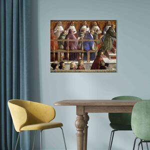 Reprodukce obrazu Potvrzení řádových pravidel svatého Františka z Assisi papežem Honoriem III