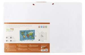 Magnetická tabule 2v1 Viga 44508 mapa světa