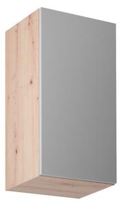 Kuchyňská skříňka horní úzká GLENA G60P, 60x72x32, dub artisan/šedá, pravá