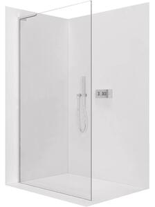Sprchová zástěna Walk-in Onyx L-levá vzpěra - 8 mm - chrom, transparentní sklo - 60x200 cm