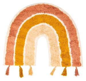 Sass & Belle Dětský bavlněný koberec s motivem duhy se střapci Earth Rainbow