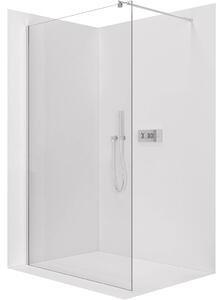 Sprchová zástěna Walk-in Onyx Round L/P - 6 mm - chrom, transparentní sklo - 90x190 cm