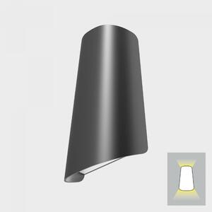 KOHL LIGHTING KOHL-Lighting TUILE nástěnné svítidlo tmavě šedá 11 W 3000K nestmívatelné