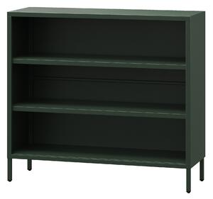 Nízká knihovna LUCA, 1000 x 900 x 350 mm, Modern: zelená láhev barva