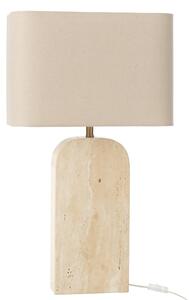 -25 % Dny MOMENTI– J-line Bílá kamenná stolní lampa Travertine 71 cm