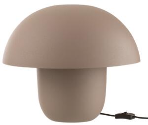 J-line Tmavě béžová kovová stolní lampa Cordelius 35 cm