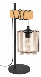 BRILAGI - Stolní lampa NUBILA 1xE27/40W/230V hnědá/černá/kouřová béžová