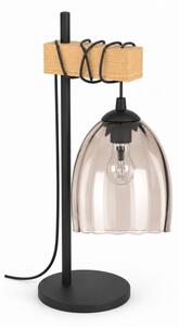 BRILAGI - Stolní lampa NUBILA 1xE27/40W/230V hnědá/černá/kouřová béžová