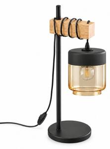 BRILAGI - Stolní lampa NUBILA 1xE27/40W/230V hnědá/černá/kouřová béžová