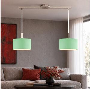 Eglo - LED Lustr na lanku TUNJA 2xE27/60W/230V matný chrom/zelená