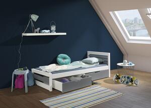 Meblobed Dětská postel Kamila - masiv Velikost spací plochy: 180x80, Barva dílů: přírodní, Barva konstrukce: přírodní