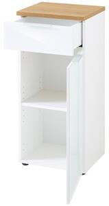 Koupelnová skříňka Melina (39x86x34 cm, dub / bílá)