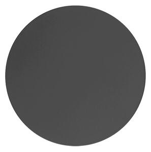 Nástěnné minimalistické kulaté černé svítidlo LUNA NEW 30 cm