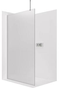 Sprchová zástěna Walk-in Onyx Top Round L/P - 8 mm - kulatá vzpěra - chrom, mléčné sklo - 30x200 cm