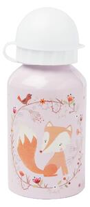 Sass & Belle Hliníková dětská láhev na vodu s motivem lišky Woodland Friends 330 ml