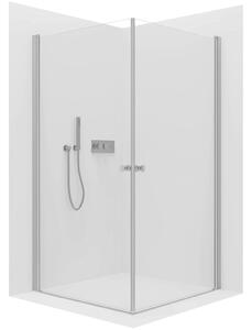 Sprchový kout Antelo Duo L/P - 6 mm - chrom, transparentní sklo - 70x70x190 cm - otočný