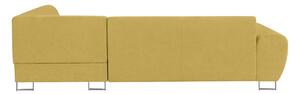 KOOKO HOME Rohová rozkládací sametová pohovka s úložným prostorem Silence XL pravý roh 271 × 90 × 73,5 cm