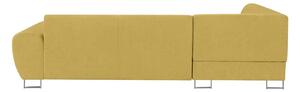 KOOKO HOME Rohová rozkládací sametová pohovka s úložným prostorem Silence XL levý roh 271 × 90 × 73,5 cm