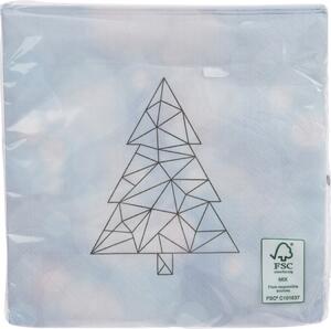 Excellent Houseware Vánoční papírové ubrousky 20 ks, 17 cm Barva: Strom