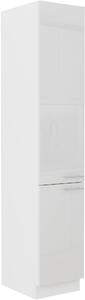 STOLARz 40 cm skříňka vysoká dvoudveřová LARA Barevné provedení: Bílá / Bílý lesk