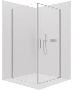 Sprchový kout Porte L/P - 8 mm - chrom, transparentní sklo - 100x70x195 cm - otočný