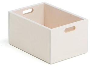 AJ Produkty Dřevěný úložný box MINNA, malý