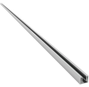 Stěnový zápustný profil pro sprchové zástěny Walk-in - 10 mm - chrom - 200 cm