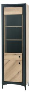 Vitrína s černým dekorem 60 cm FRAME