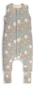 Celoroční spací pytel s nohavicemi Sleepee Vintage Animals Sky Blue/Cream M