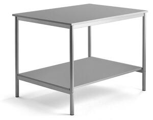 AJ Produkty Pracovní stůl, 1200x900 mm, světle šedá, stříbrná