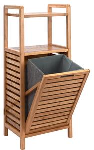 BIG BAMBOO Regál s košem na prádlo