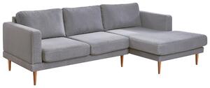 ROHOVÁ SEDAČKA, textil, světle šedá Carryhome - Sedací soupravy, Online Only