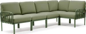 Nardi KOMODO 5 modulárna sedačka - zelený rám/ zelený poťah Mdum