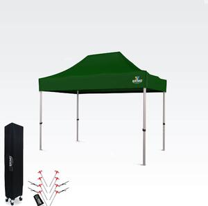 BRIMO Nůžkový stan 2x3m - bez 3 stěn - Zelená S. Alu
