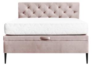 Růžový rám postele DONNA KP 90x200 cm