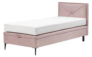 Růžový rám postele DONNA KP 90x200 cm