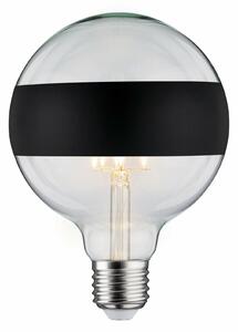 PAULMANN LED Globe 6,5 W E27 kruhové zrcadlo černá mat teplá bílá stmívatelné 286.82