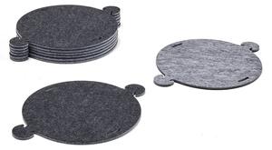 AJ Produkty Akustický panel CIRCLES, přídavná sada, 8 ks, světle/tmavě šedá